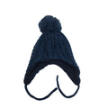 1-3M Dark Blue Cableknit Fleece Lined Trapper Beanie - Woolworths