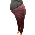 Size UK12 - Maroon Denim Maternity Jeggings - Oakridge