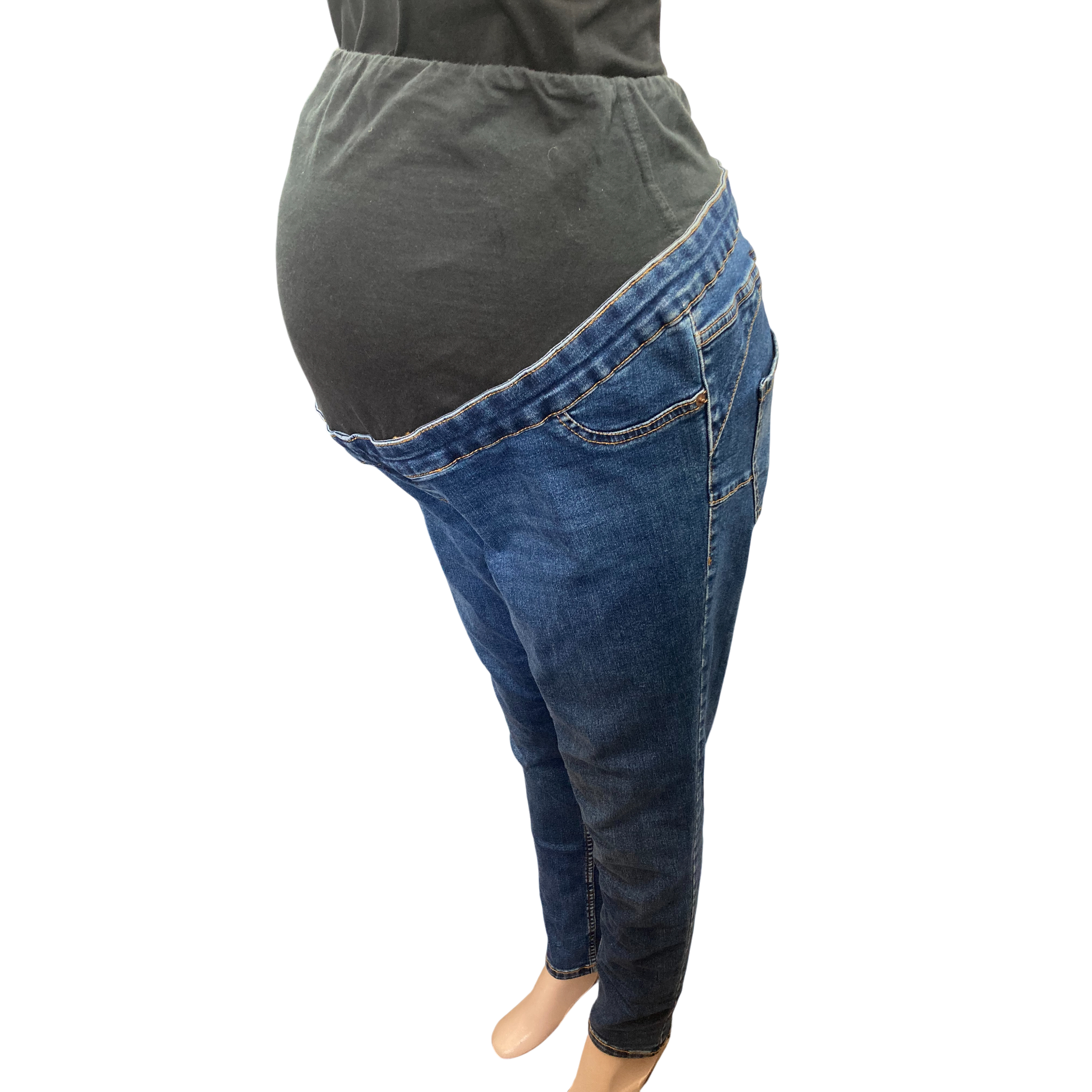 Size 14 Blue Denim Maternity Skinny Jeans - RE: