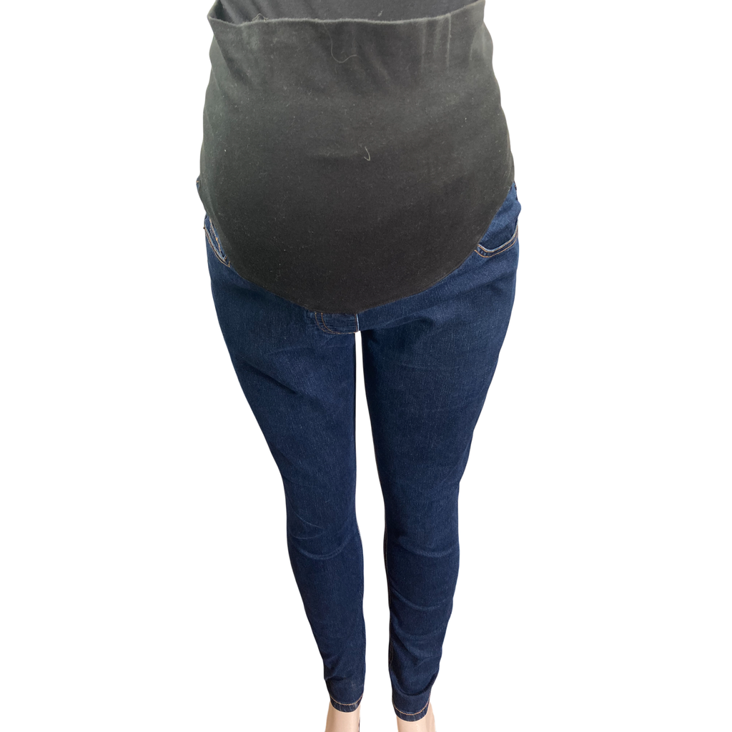 Size 36 - Dark Blue Skinny Maternity Jeans - Cherry Melon