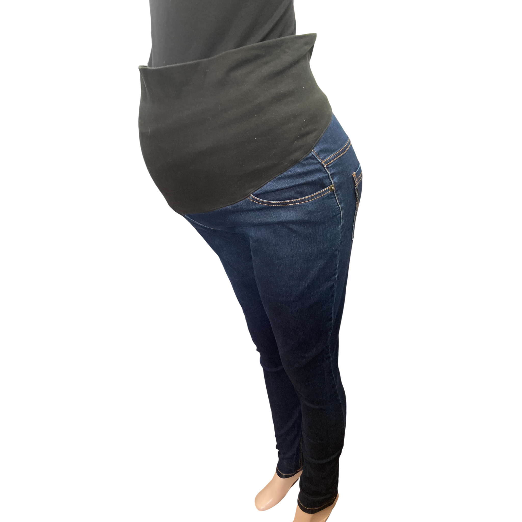 Size 36 - Dark Blue Skinny Maternity Jeans - Cherry Melon