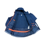 9Y Navy, grey & orange puffer jacket - Y.F.K 🟢
