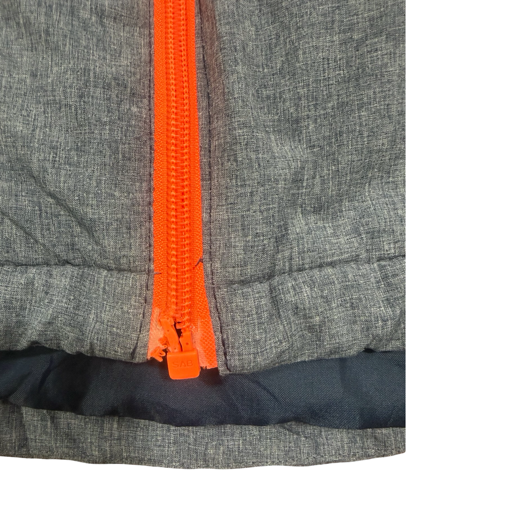 9Y Navy, grey & orange puffer jacket - Y.F.K 🟢