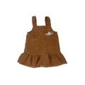 12-18M Tan Corduroy Dunagree Dress - Shein
