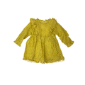 3Y Yellow Lace Dress - Shein