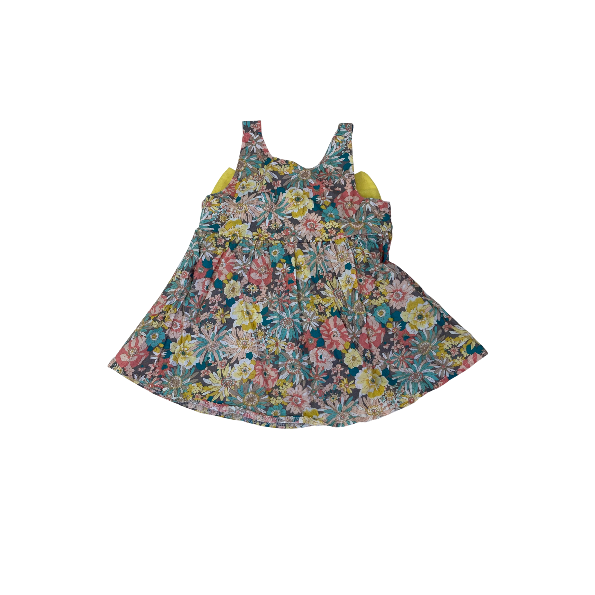 1-2Y Floral Big Bow Dress - Shein