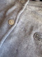 6Y Grey Knitted Classic Cardigan - Lacoste 🟡 (Slight imperfection)