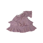 18-24M Light One Shoulder Daisy Detail Tiered Dress - Shein