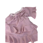 18-24M Light One Shoulder Daisy Detail Tiered Dress - Shein