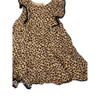 12M Beige & Brown Viscose Leopard Print Dress - Dymples