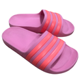 Size 13 Pink & orange  slides - Adidas
