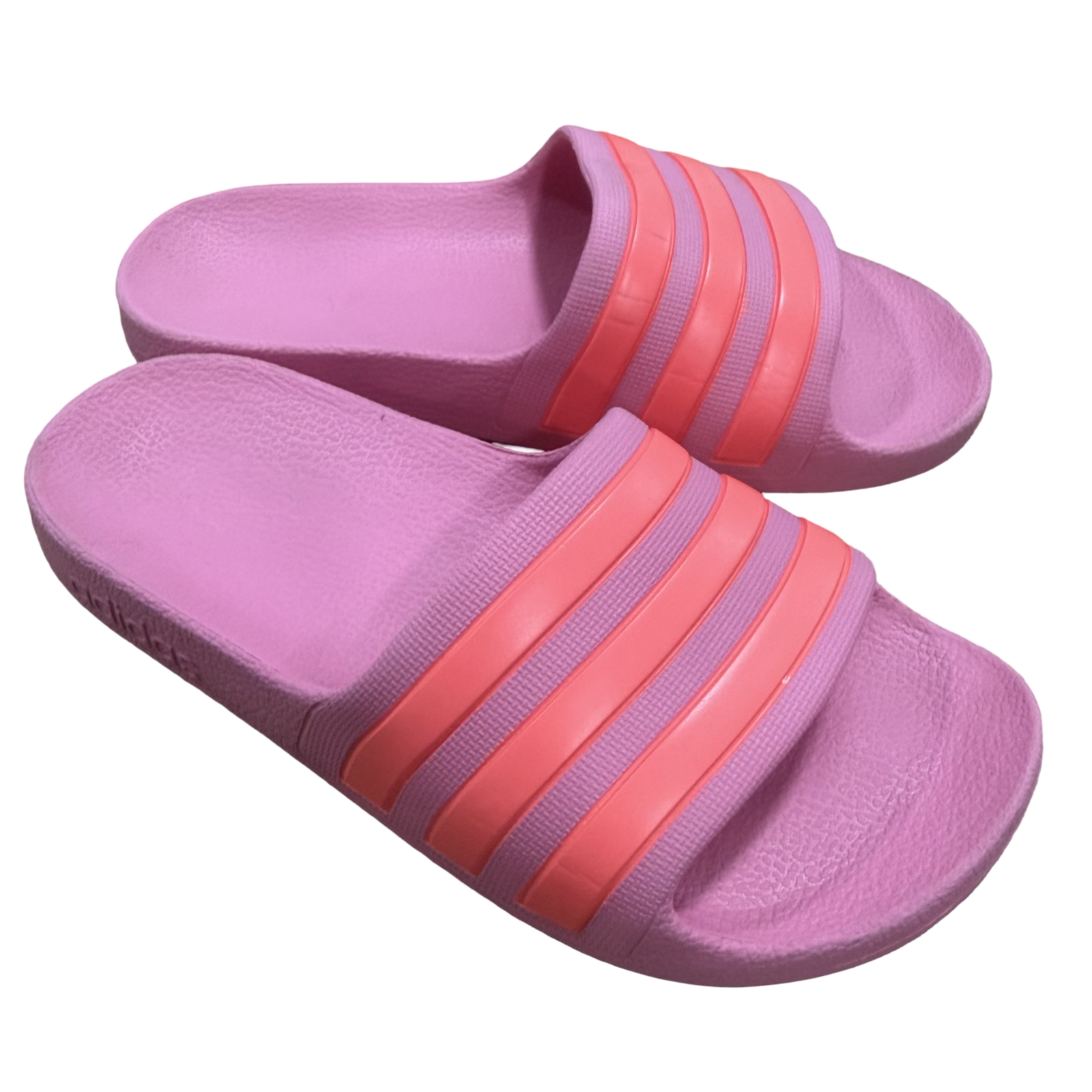 Size 13 Pink & orange  slides - Adidas