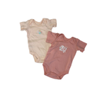 Newborn Peach & Coral Summer Bodysuits - Woolworths
