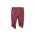 0-3M Coral Fleece Footed Leggings - Cuddlesome