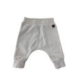 Newborn Cream Cotton Fleece Track Pants - Keedo