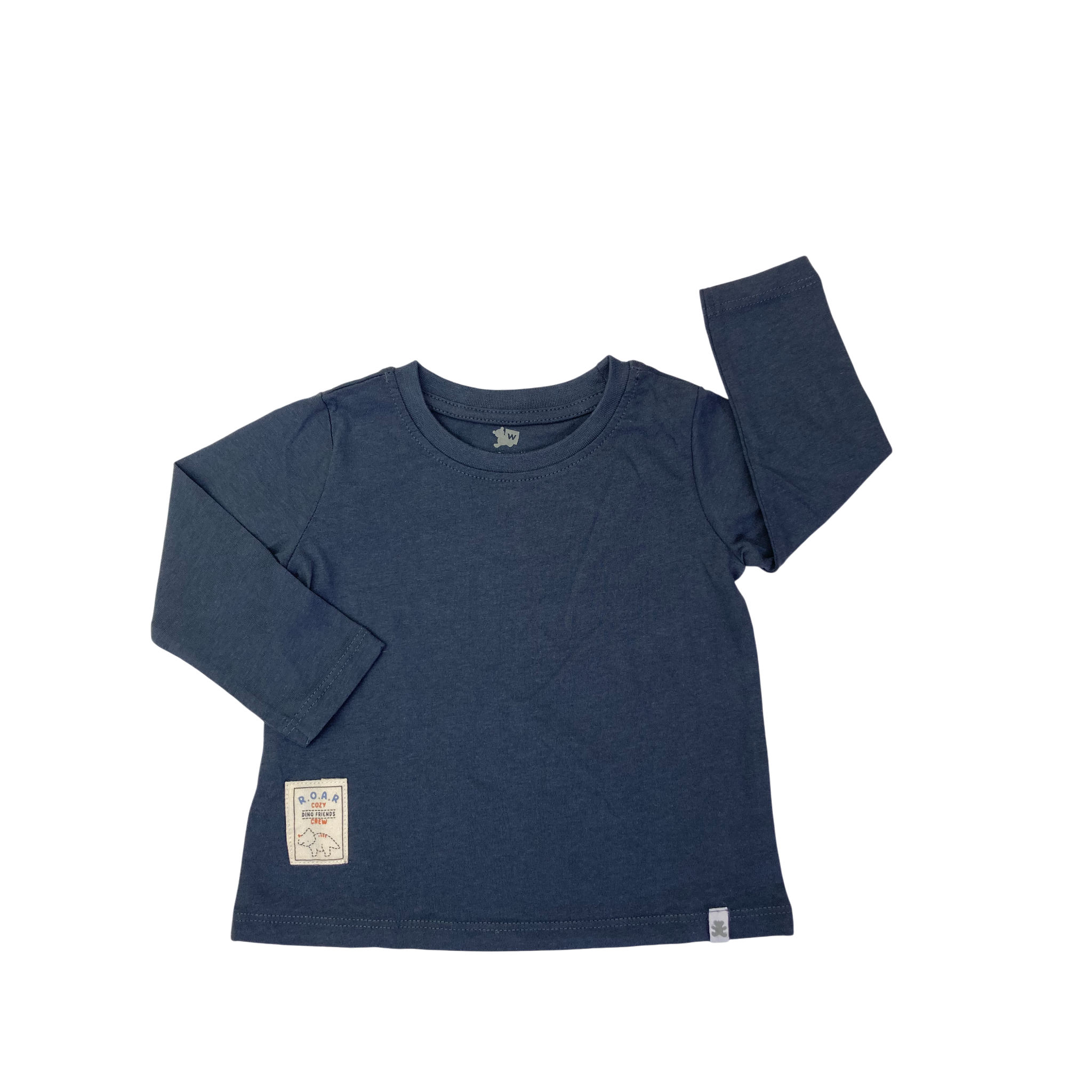 6-12M Dusty Blue Long Sleeve T Shirt - Woolworths