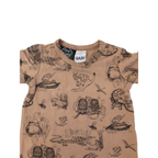 0-3M Tan & Black May Gibbs Romper - Cotton On
