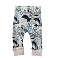 3-6M White & Blue Sea Life Leggings - Baba Fishees