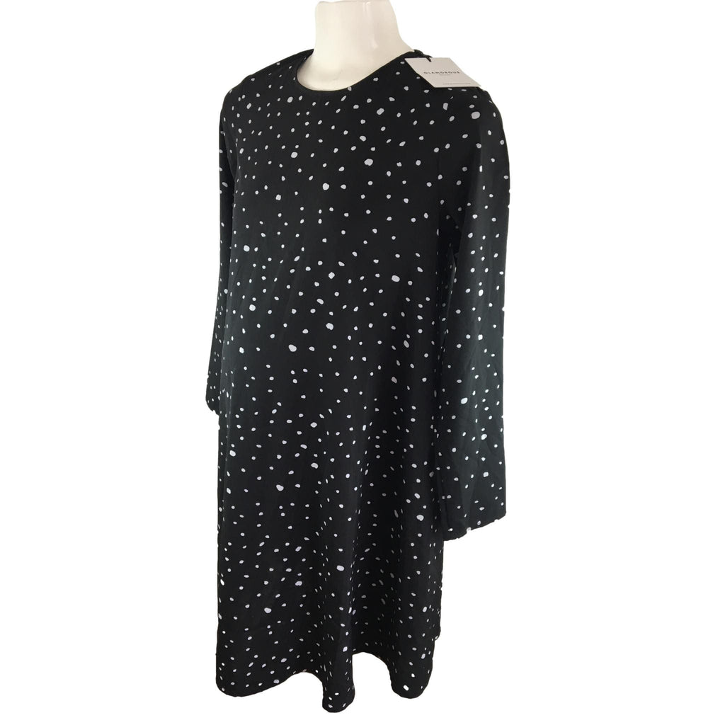 *NEW* UK 10 Black & White Spotted Trapeze Maternity Dress - Glamorous Bloom