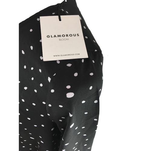 *NEW* UK 10 Black & White Spotted Trapeze Maternity Dress - Glamorous Bloom