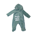 Newborn Mint Green Fleece Zip Onesie - Ackermans