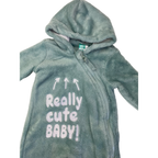 Newborn Mint Green Fleece Zip Onesie - Ackermans