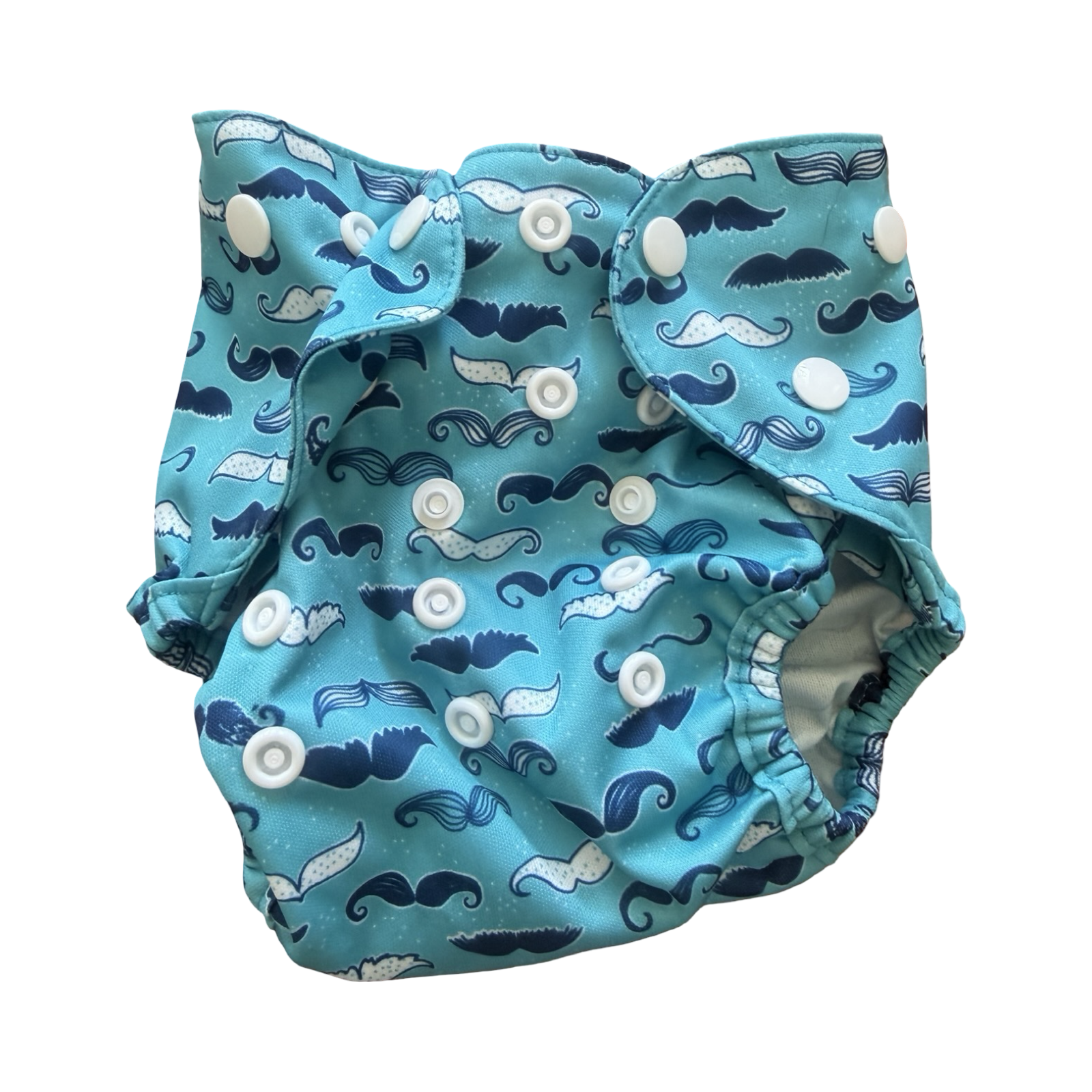 *NEW* Moustache design re-usable nappy - Biddykins