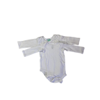 Newborn White Long Sleeve Bodysuit - Jet, Ackermans