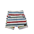 0-3M White Stripe Pocket Shorts - Keedo