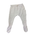 3-6M Cream Waffle Footed Leggings - Zara