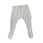 3-6M Cream Waffle Footed Leggings - Zara