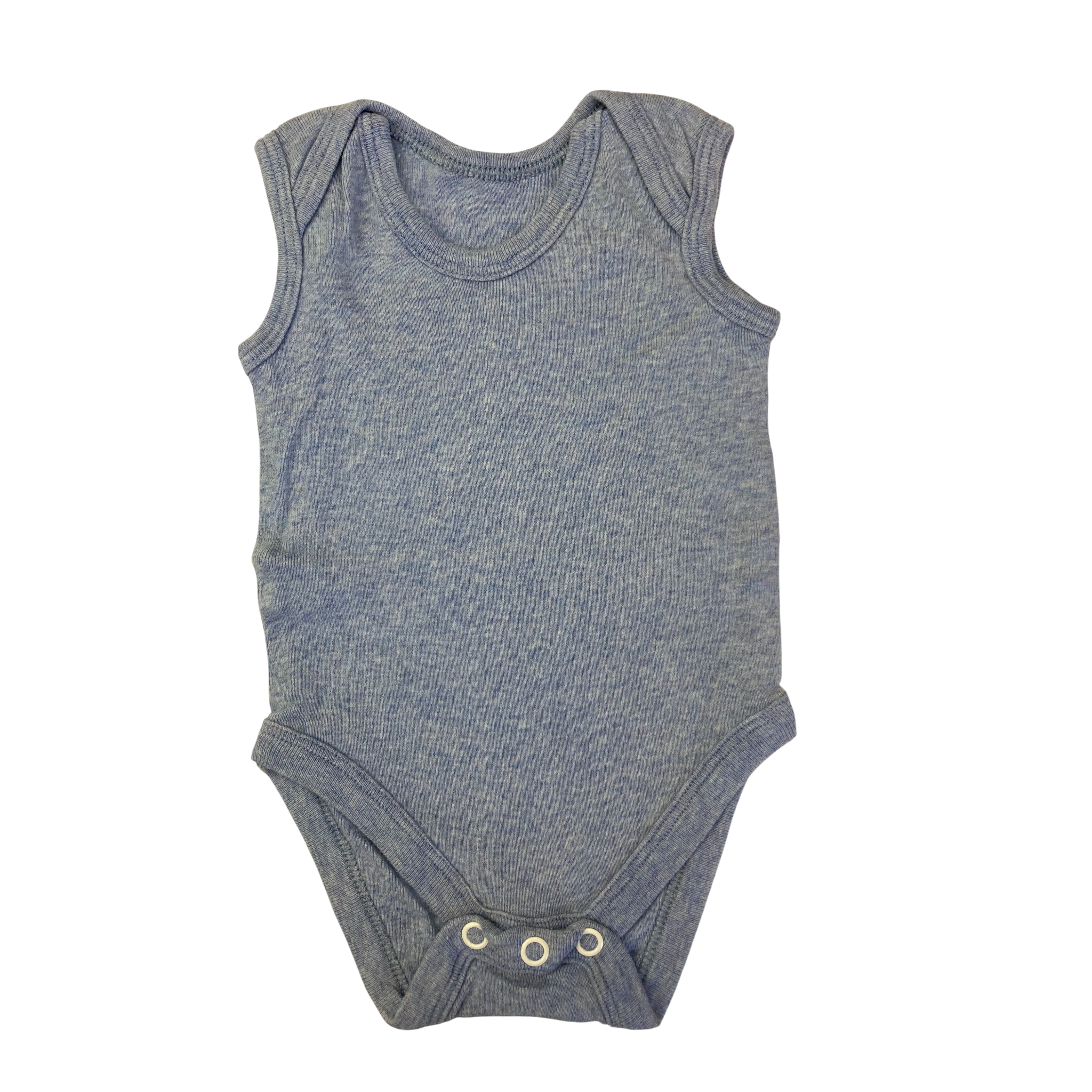 Newborn Light Blue Sleeveless Bodysuit - Woolworths