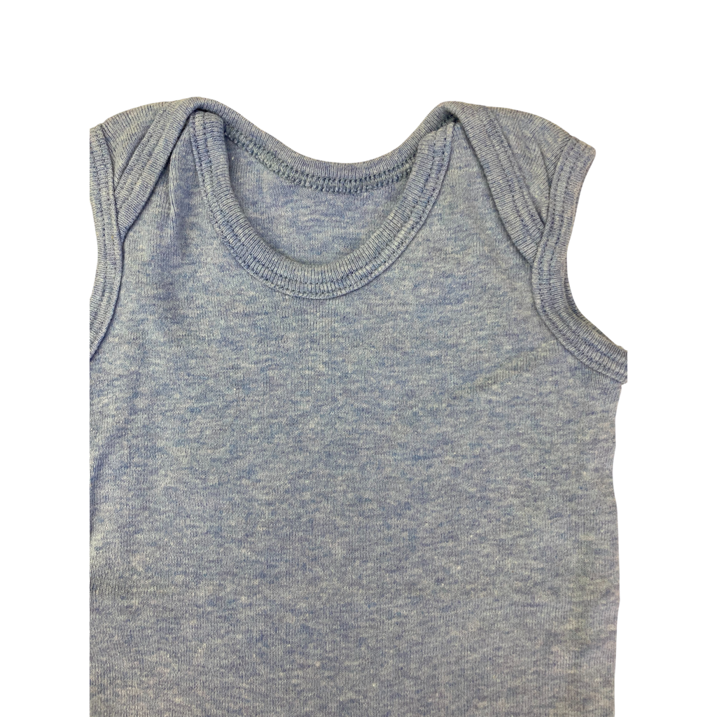 Newborn Light Blue Sleeveless Bodysuit - Woolworths