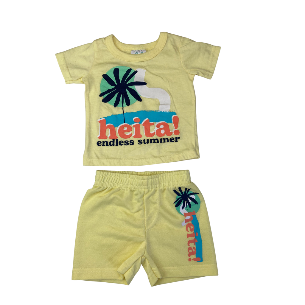 0-3M Lemon Yellow Summer Set - Cuddlesome