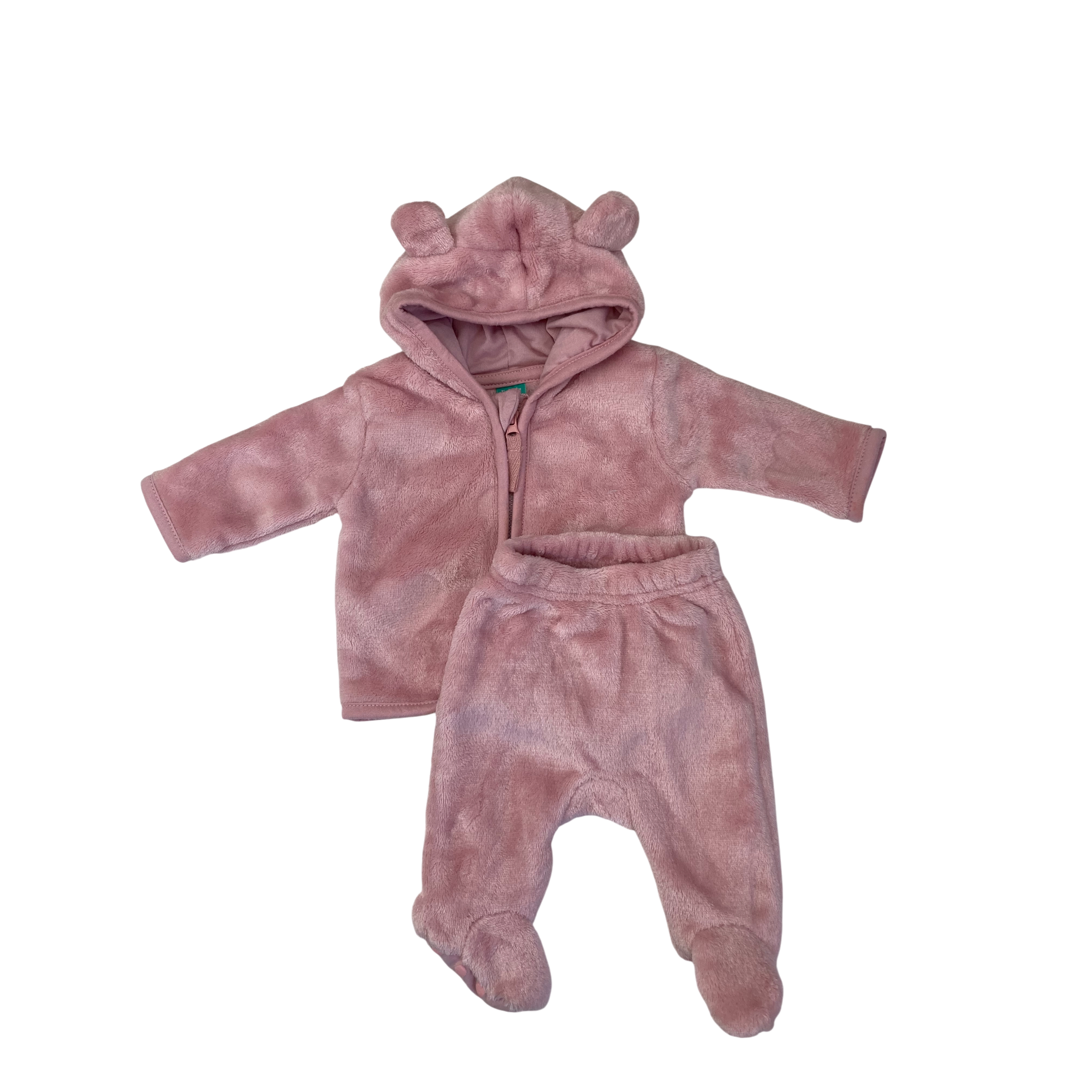 Prem Dusty Pink Fleece Zip Hoodie & Leggings - Ackermans