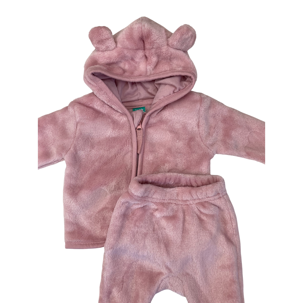 Prem Dusty Pink Fleece Zip Hoodie & Leggings - Ackermans