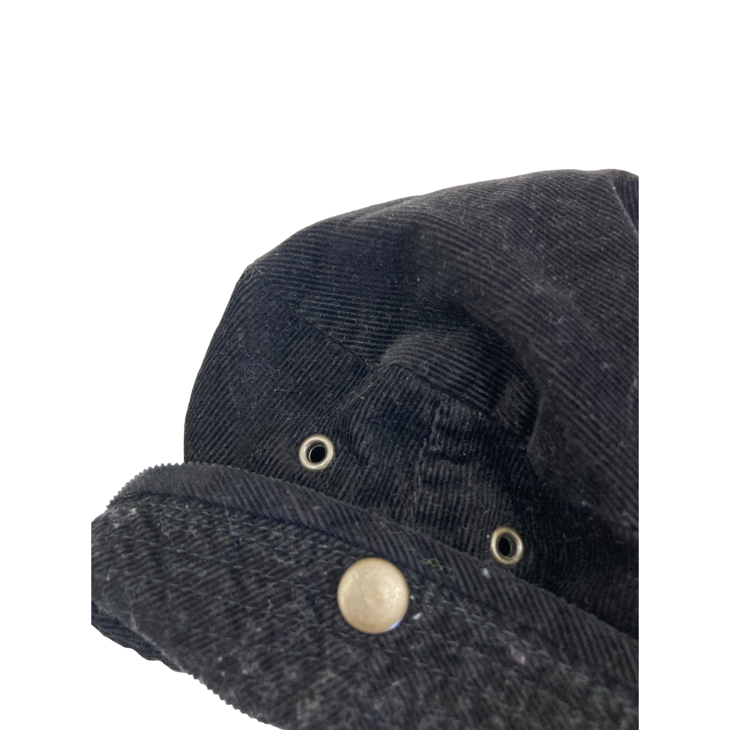 0-3M Black Corduroy Sun Hat - Gap