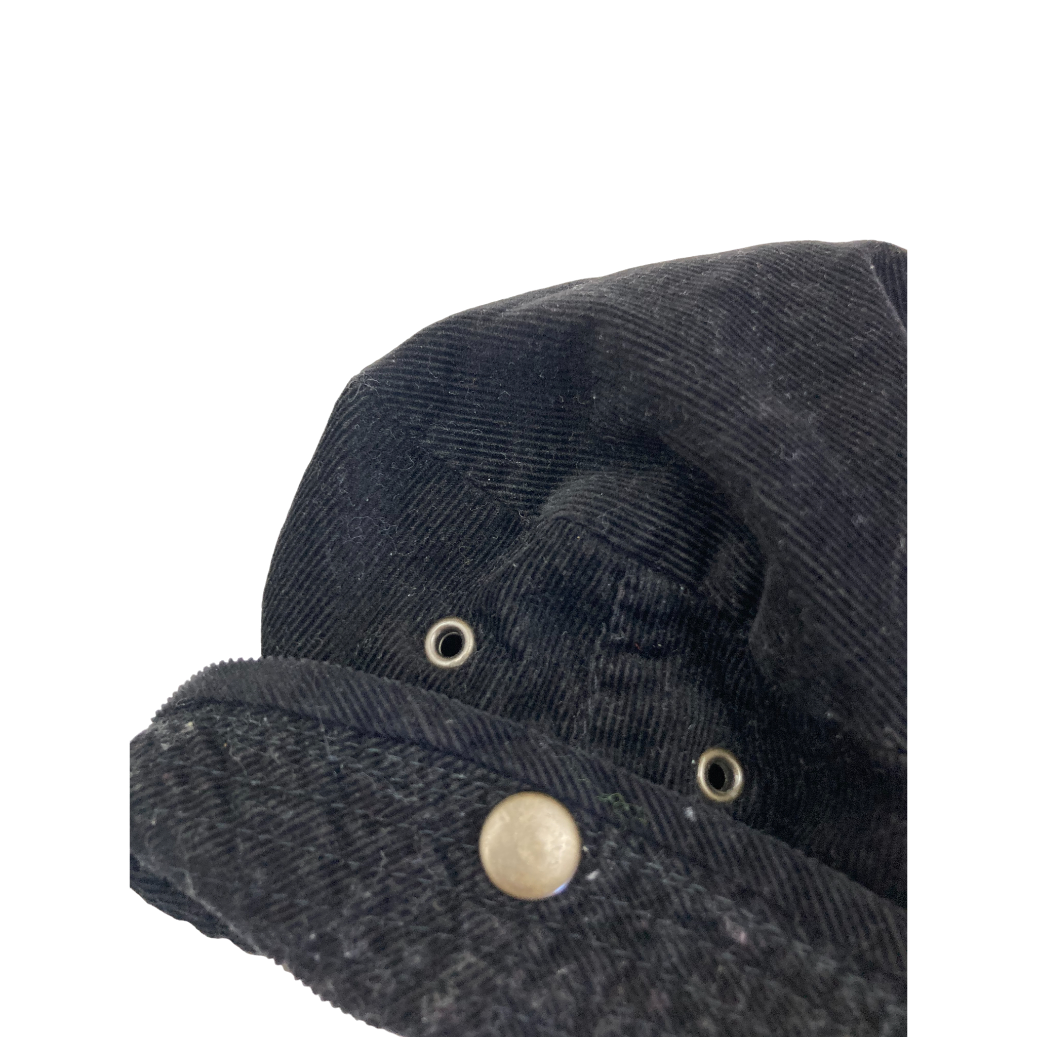 0-3M Black Corduroy Sun Hat - Gap