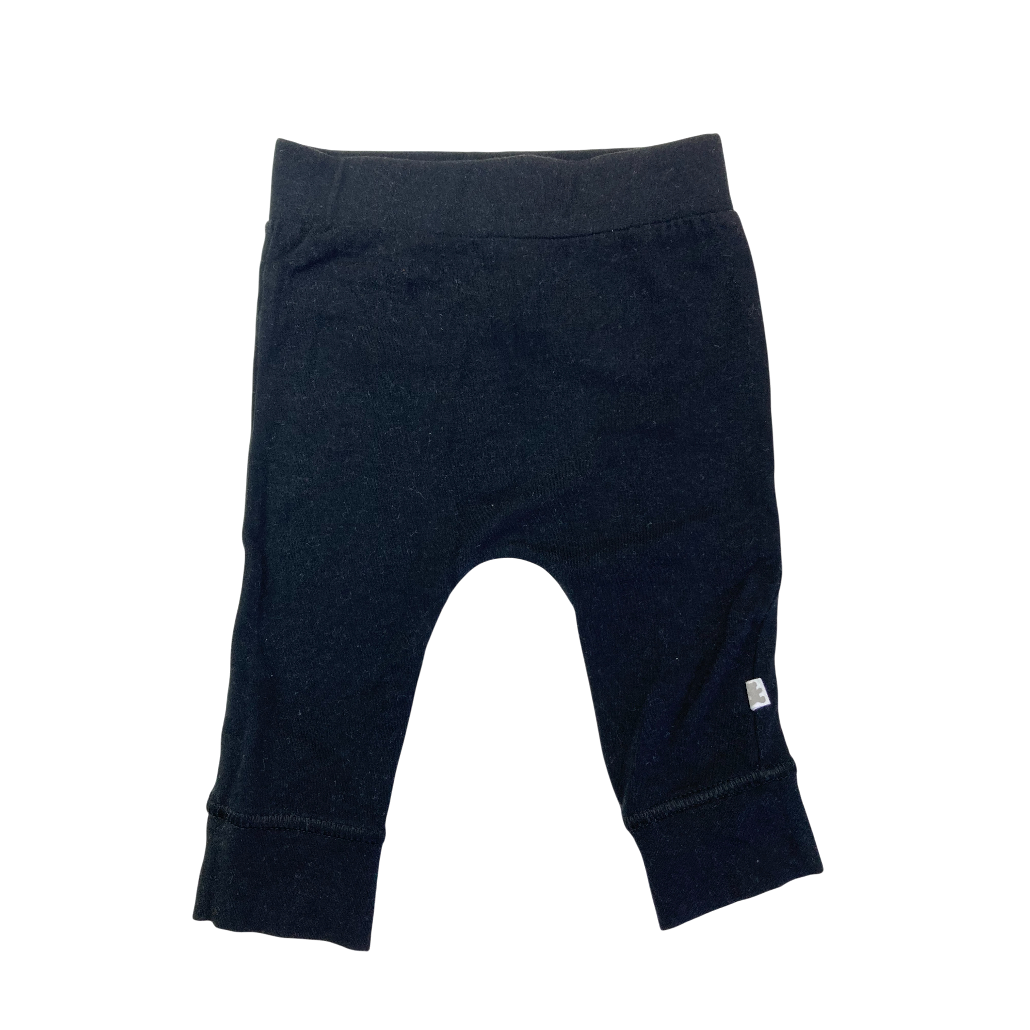 3-6M Black Cuffed Leggings - Woolworths