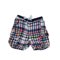3-6M Plaid Drawstring Cotton Shorts - Woolworths
