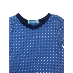 2Y Blue Dotted V Neck T Shirt - Storm Kids