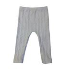 12-24M Cream Cableknit Viscose Blend Leggings - Ackermans