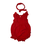 1-3M Red Eyelet Romper & Headband - Woolworths