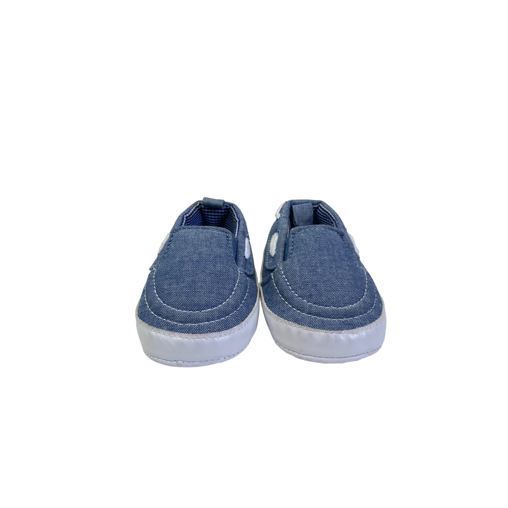 Size 0 - Blue Denim Soft Sole Boat Shoes - Jet