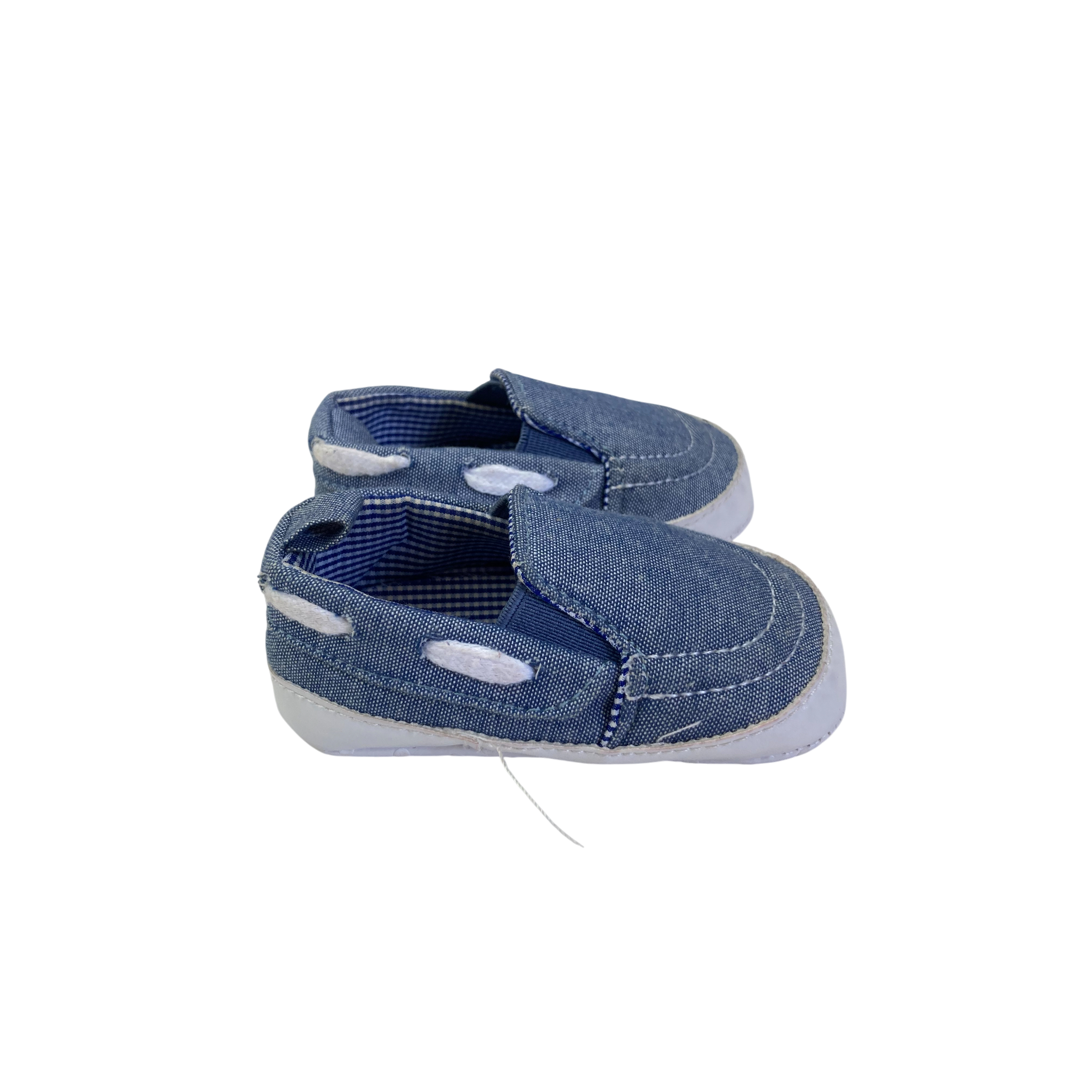 Size 0 - Blue Denim Soft Sole Boat Shoes - Jet