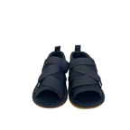 Size 0 - Black Strappy Sport Soft Sole Sandals - Jet