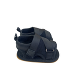 Size 0 - Black Strappy Sport Soft Sole Sandals - Jet