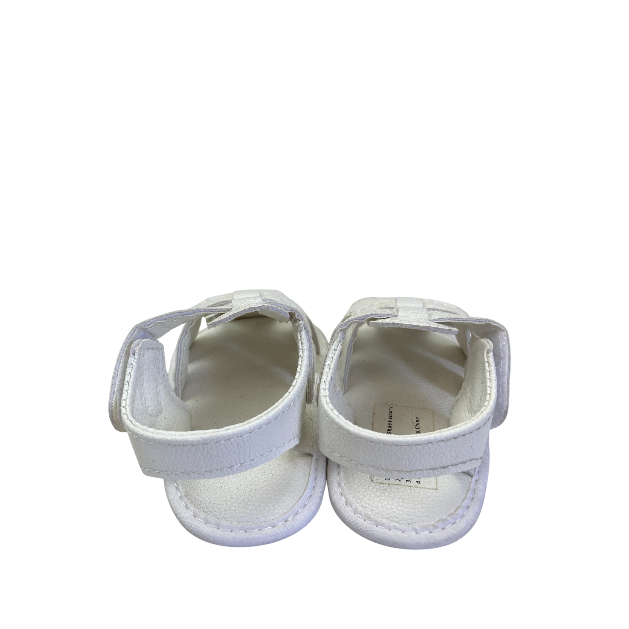 Size 0 - White Pleather Soft Sandals