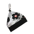 0-6M White Flower Adjutable Knot Beanie