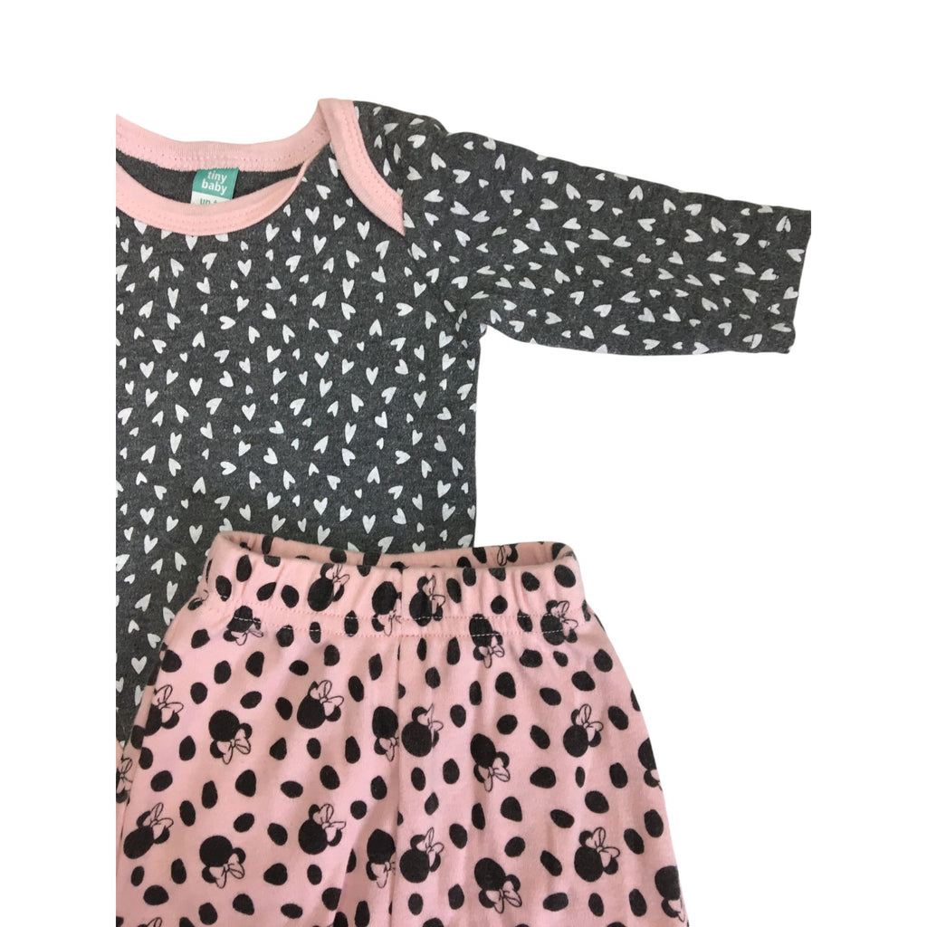 Prem - Pink & Grey Bodysuit & Leggings - Ackermans